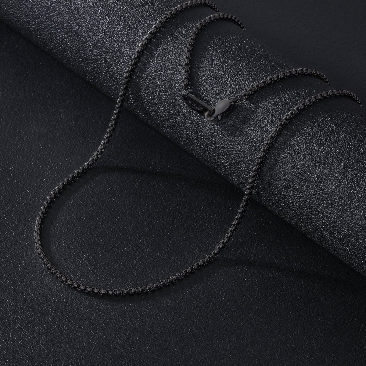 Anker Chain Ketting | Compleet RVS 60cm | Zwart - Afbeelding 4