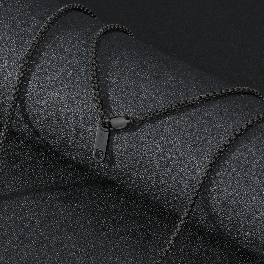 Anker Chain Ketting | Compleet RVS 60cm | Zwart - Afbeelding 3