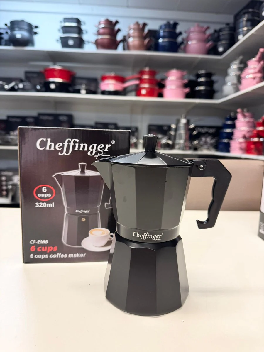 Cheffinger Koffie Percolator - Zwart - 12 Kopjes - Inductie - Afbeelding 5