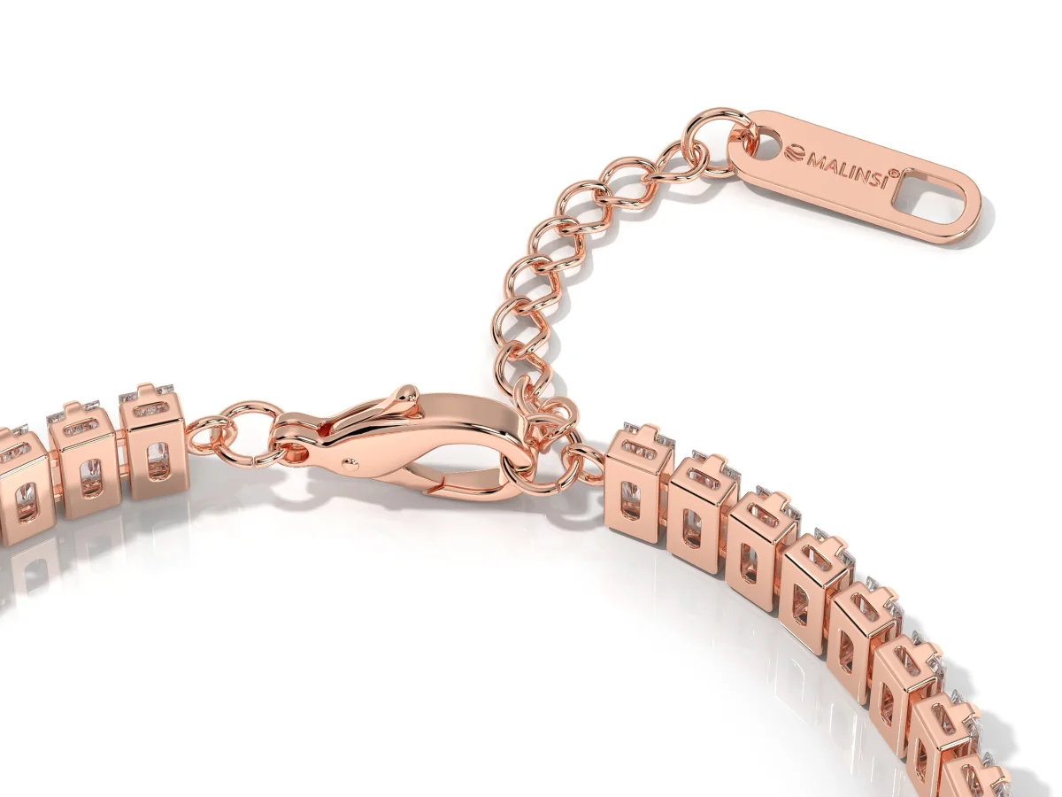 Armband Dames | Zirkonia Steentjes | Rosegoud - Afbeelding 3