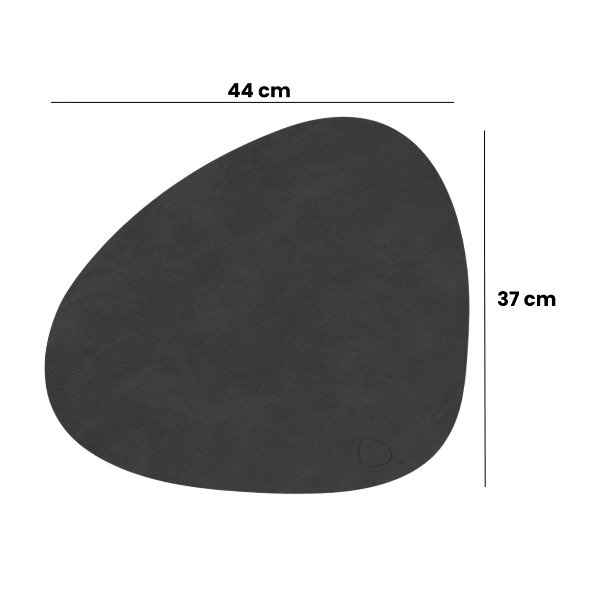 LIND DNA Placemats Nupo - Leer - Khaki - Curved - 44 x 37 cm - 2 Stuks - Afbeelding 7