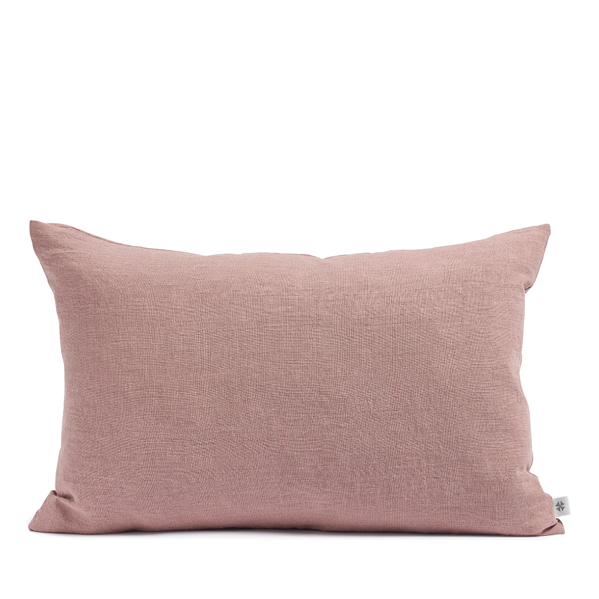 Linen cushion coral
