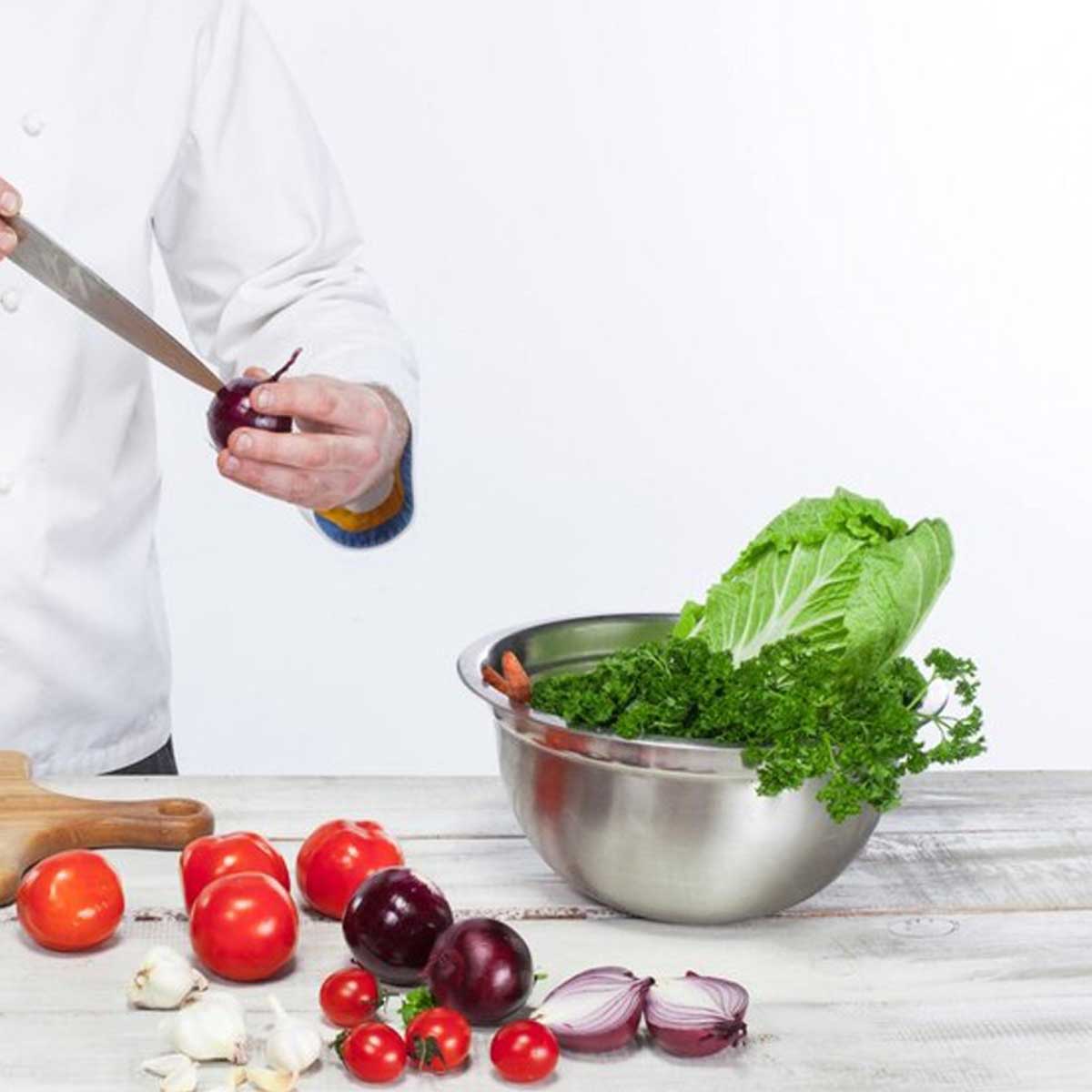 Cheffinger Mengkom - Set van 5 Keukenkommen met Deksels - 16/18/20/22/24cm - Kommenset - Afbeelding 6