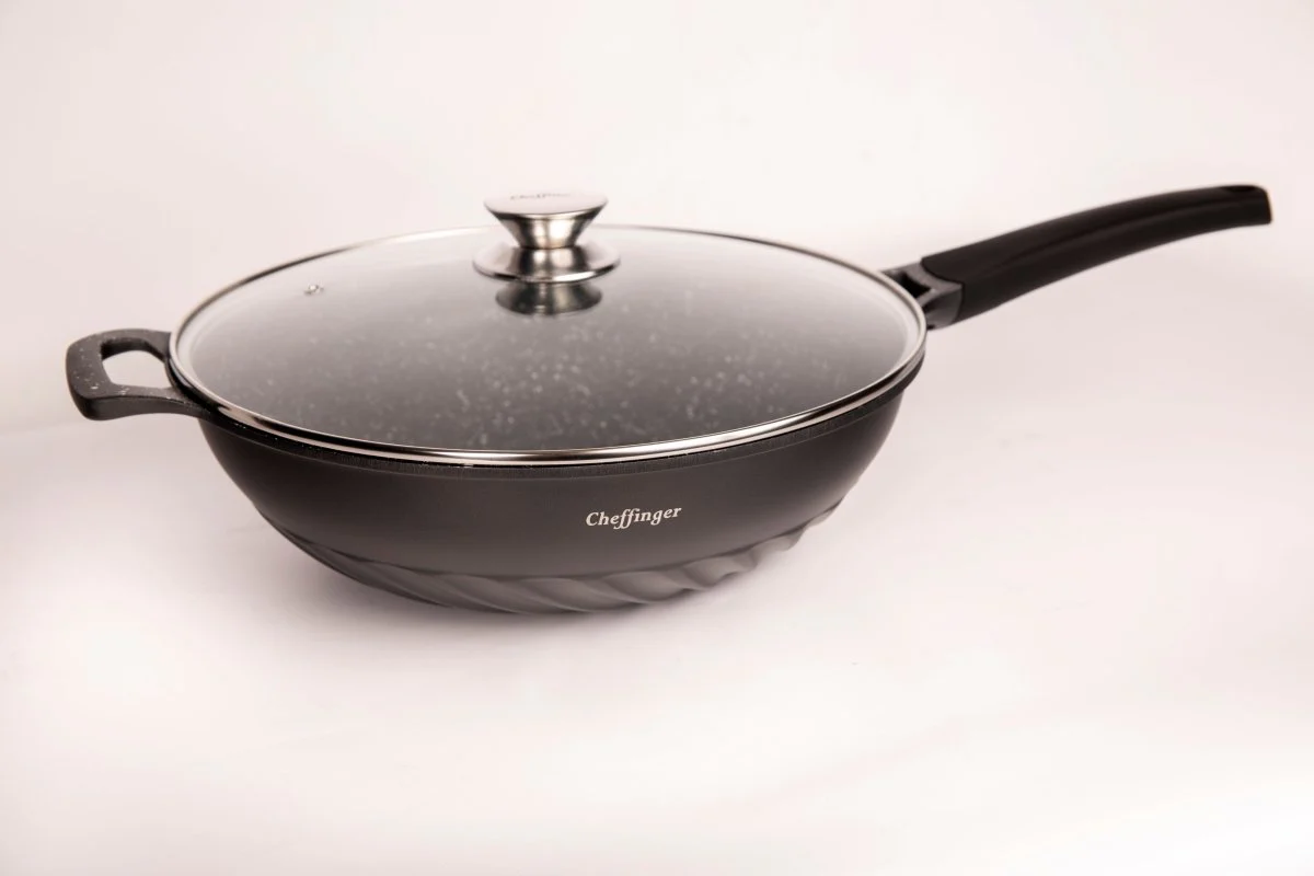 Cheffinger Wokpan XL met Deksel - 32cm - Inductie - Afbeelding 5