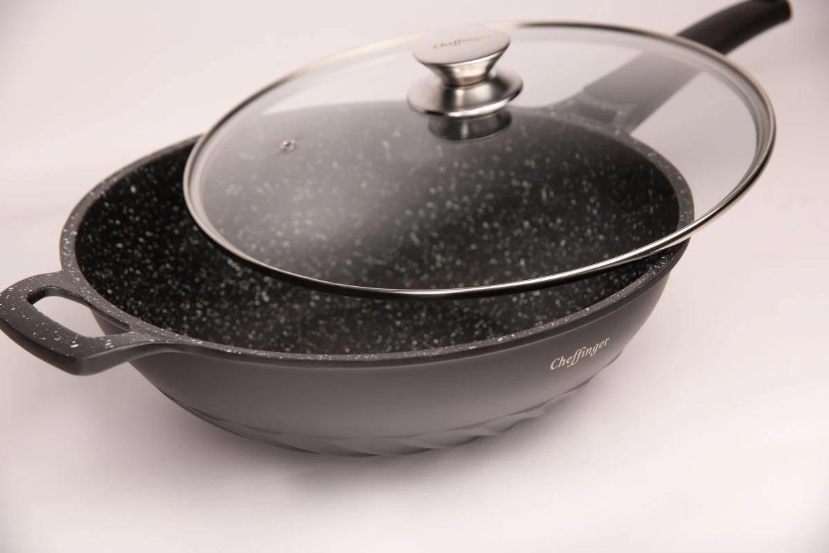 Cheffinger Wokpan XL met Deksel - 32cm - Inductie - Afbeelding 4