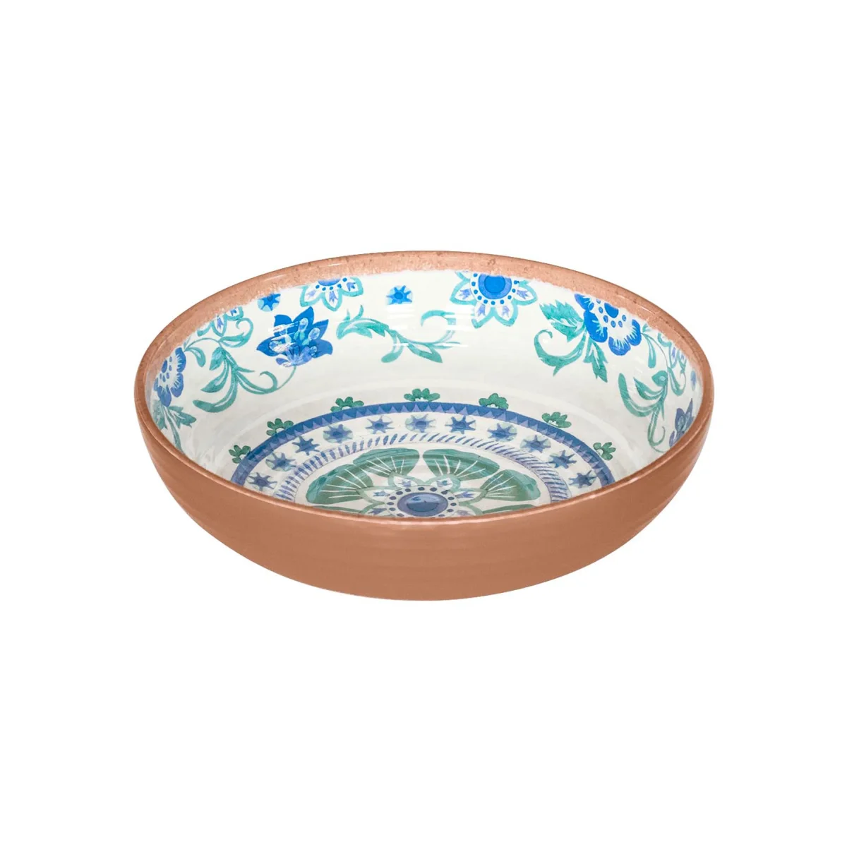 Duurzaam stijlvol servies met zuiderse print uit melamine Rio Turquoise Floral - Afbeelding 3
