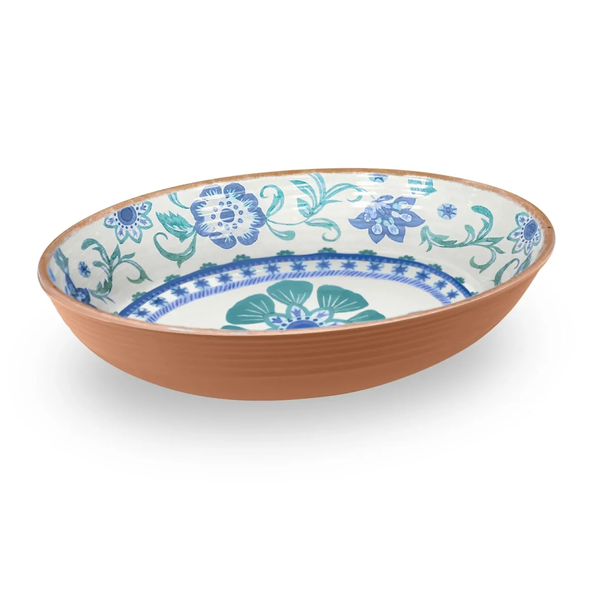 Duurzaam stijlvol servies met zuiderse print uit melamine Rio Turquoise Floral - Afbeelding 7