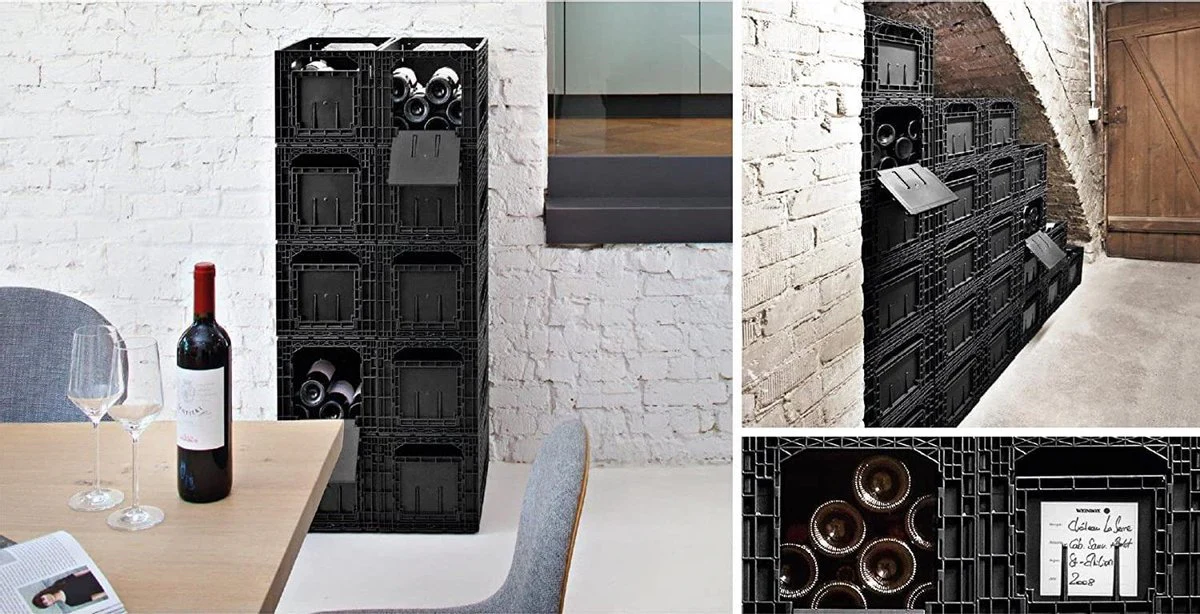 Plooibare wijnbox voor 12 flessen - Isoco Technology Plastics - Afbeelding 3