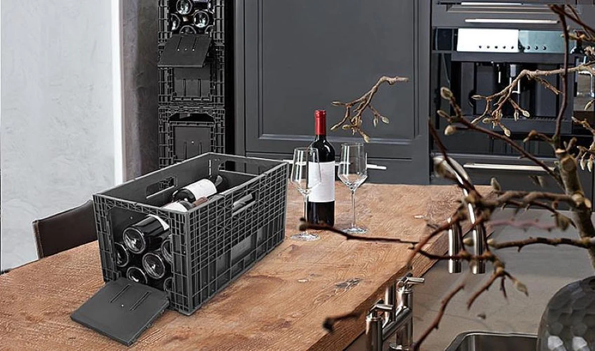 Plooibare wijnbox voor 12 flessen - Isoco Technology Plastics - Afbeelding 4