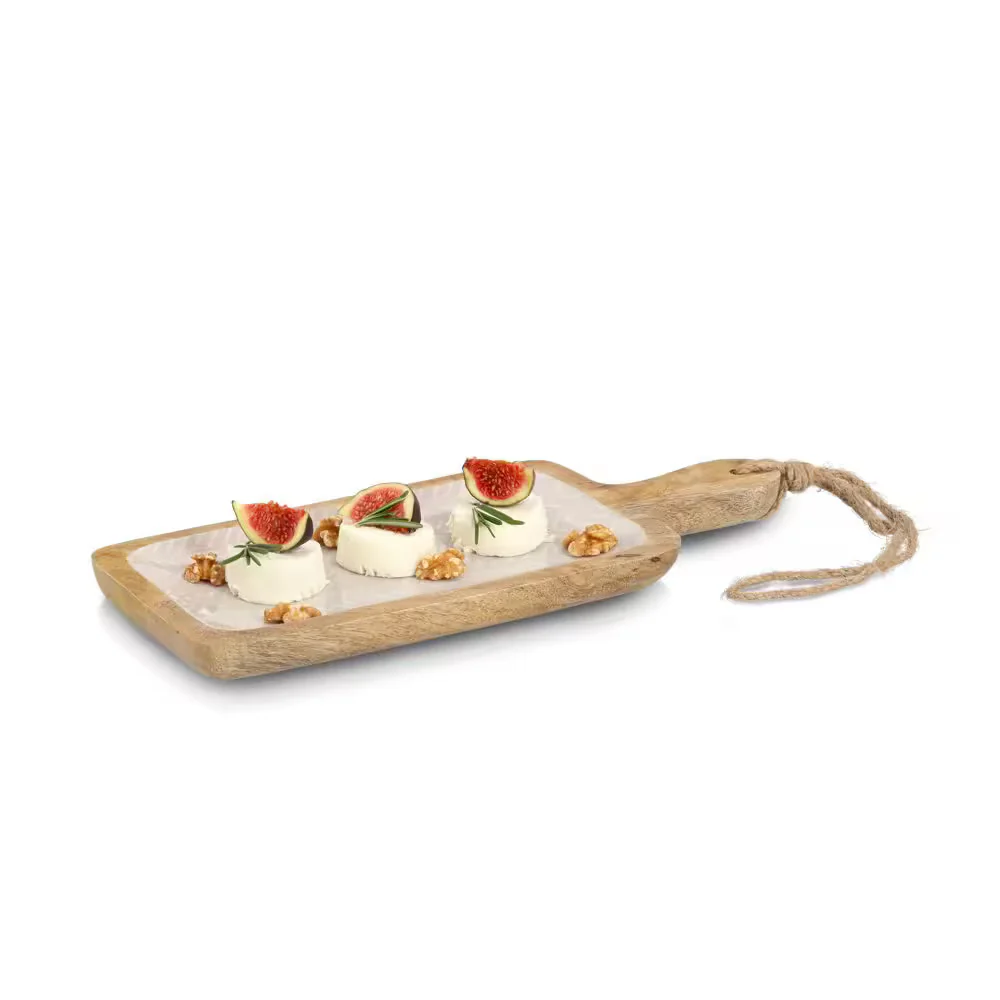 Duurzaam en kwaliteitsvol servies in mango hout look - warm en stijlvol - Zeller